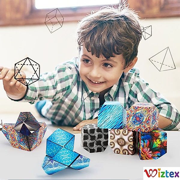 Wiztex Magnetisches Würfelpuzzle verwandelt sich in günstig online kaufen