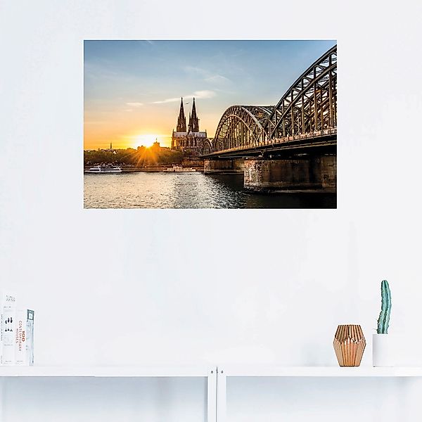 Artland Wandbild »Kölner Dom«, Deutschland, (1 St.), als Poster, Wandaufkle günstig online kaufen