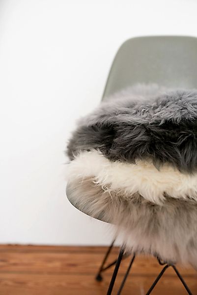 Heitmann Felle Stuhlkissen "Lamm, Sitzauflage rund" Ø 45 cm, echtes Lammfel günstig online kaufen