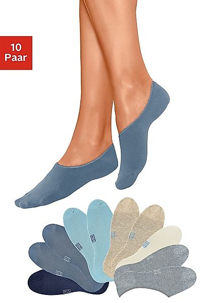 H.I.S Füßlinge Packung, 10 Stk. tlg. weit ausgeschnitten günstig online kaufen
