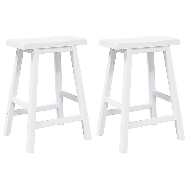 vidaXL Barhocker Barhocker 2 Stk. Weiß günstig online kaufen