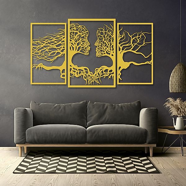 EYOKA Wanddekoobjekt 3D Wandbild aus Holz günstig online kaufen