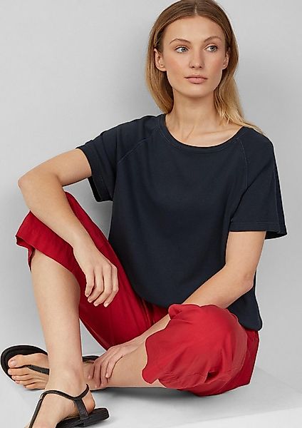 s.Oliver Kurzarmshirt T-Shirt Baumwoll-T-Shirt im Relaxed Fit mit Raglanärm günstig online kaufen