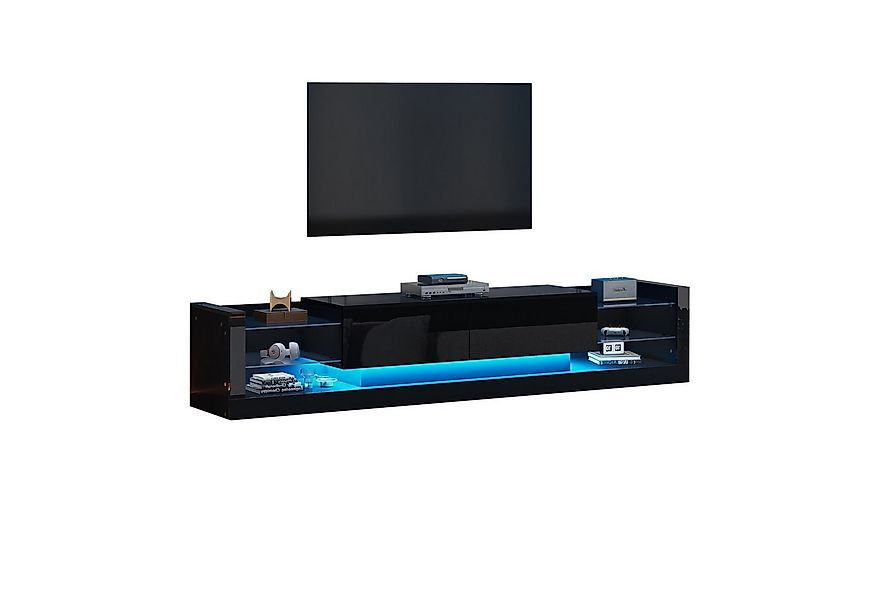 HAUSS SPOLE Lowboard Hochglanz mit LED-Beleuchtung, Für Fernseher bis 80 Zo günstig online kaufen