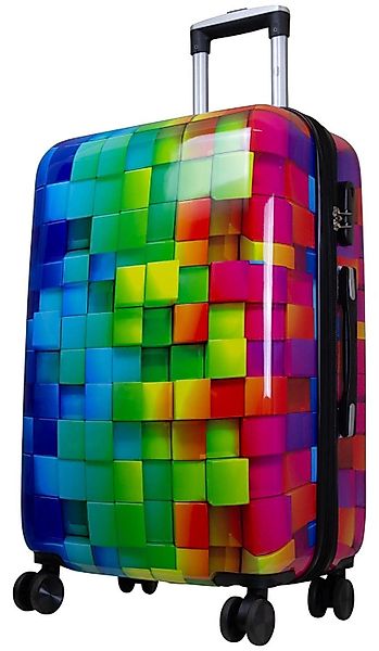 Warenhandel König Hartschalen-Trolley Mosaik, 4 Rollen, günstig online kaufen