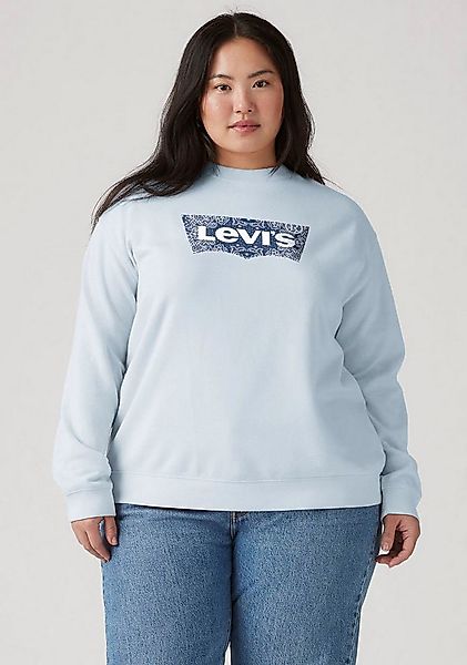Levi's® Plus Sweatshirt PL GR EVERYDAY CREW mit Batwing-Logo mit Rosenprint günstig online kaufen