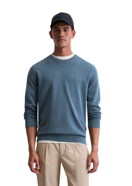 Marc OPolo Rundhalspullover "aus Bio-Baumwoll-Piqué" günstig online kaufen