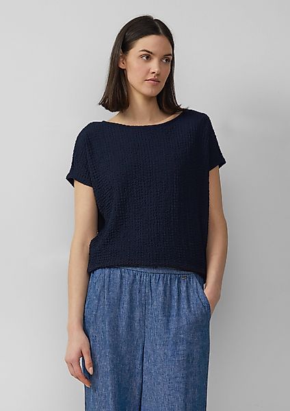 s.Oliver Shirttop Relaxed-Fit-Shirt in Struktur-Optik günstig online kaufen