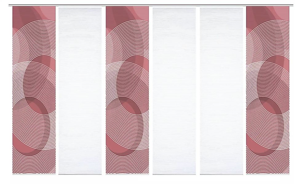 HOME in green Schiebegardine "AFONSO" Paneelwagen 6 Stk. tlg. SET DIGITALDR günstig online kaufen