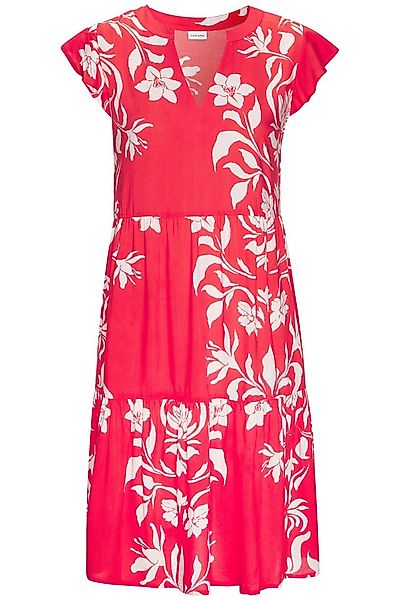 LASCANA Sommerkleid mit Blumenprint und süßen Flügelärmeln, Sommerkleid, St günstig online kaufen