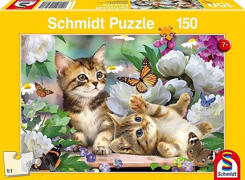 Schmidt Spiele Puzzle Puzzle - Verspielte Katzenbabys (150 Teile), Puzzlete günstig online kaufen