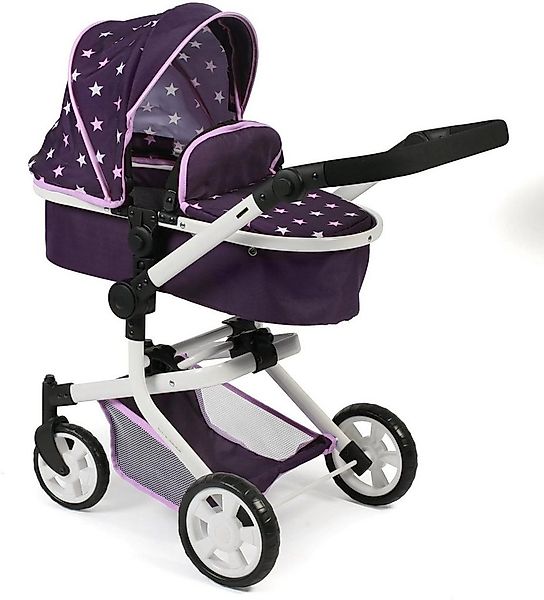 CHIC2000 Kombi-Puppenwagen Mika, Stars Lila, mit schwenkbaren Vorderrädern günstig online kaufen