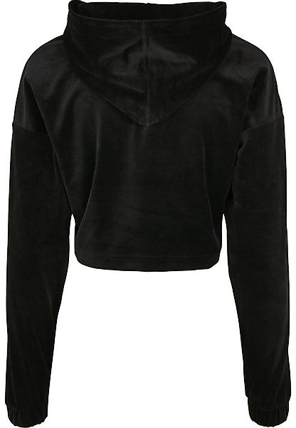 URBAN CLASSICS Hoodie Urban Classics Damen Ladies Cropped Velvet Oversized günstig online kaufen