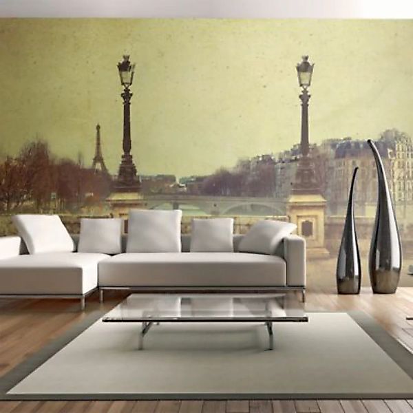 artgeist Fototapete Adieu Paris! beige/schwarz Gr. 450 x 270 günstig online kaufen