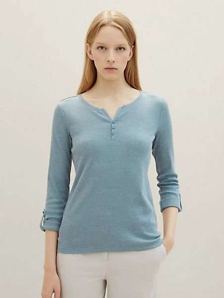 TOM TAILOR T-Shirt Langarmshirt mit Bio-Baumwolle günstig online kaufen