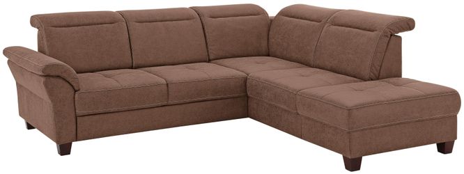 Home affaire Ecksofa "Solvei L-Form" wahlweise auch mit Kopfteilverstellung günstig online kaufen