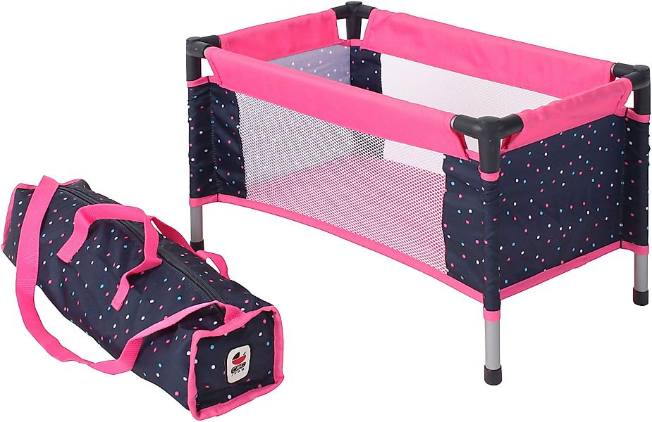CHIC2000 Puppenbett Puppen-Reisebett, Konfetti, mit Tragetasche günstig online kaufen