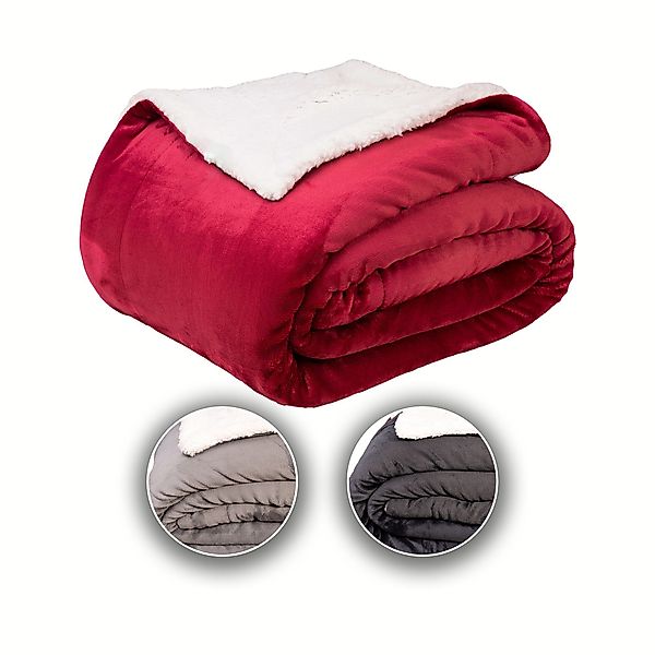 Wohndecke Sherpa Fleecedecke, Oeko-TEX Zertifizierte, Komfortec, günstig online kaufen