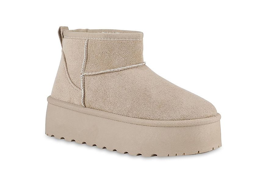 VAN HILL 840733 Plateaustiefelette Damen Warm Gefütterte Plateau Boots Bequ günstig online kaufen