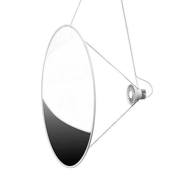 Luceplan Amisol LED-Pendelleuchte Ø 110cm silber günstig online kaufen