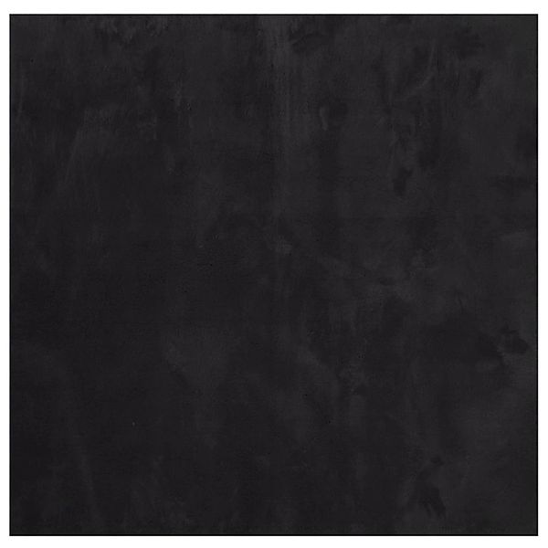 vidaXL Teppich Huarte Kurzflor Weich Und Waschbar Schwarz 160x160 Cm 193131 günstig online kaufen