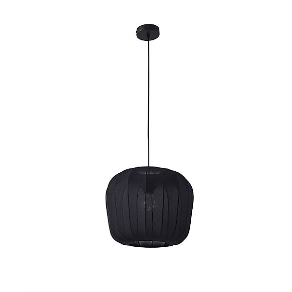 Lindby Pendelleuchte Helin 10030919 Modern in Schwarz aus Textil 1-flammig günstig online kaufen