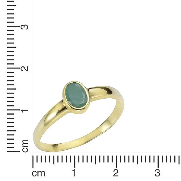 Vivance Fingerring 375/- Gelbgold mit Smaragd günstig online kaufen
