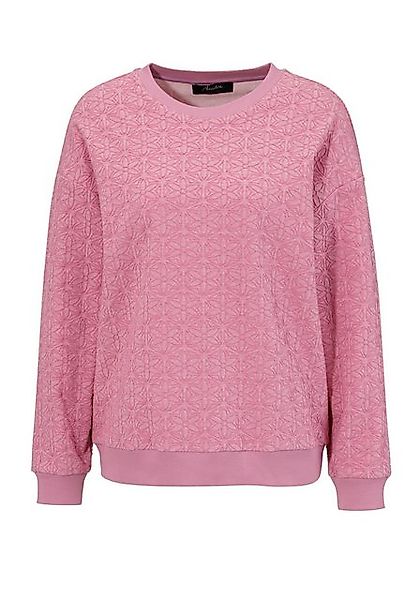 Aniston CASUAL Sweatshirt mit kunstvollem Jacquard-Blumen-Muster - NEUE KOL günstig online kaufen