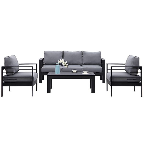 MeXo Gartenlounge-Set Gartenmöbel Set 4-5 Personen günstig online kaufen