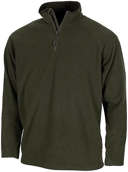 MFH Langarmshirt MFH Shirt, "Troyer", Microfleece, langarm, 200 g/m², oliv günstig online kaufen