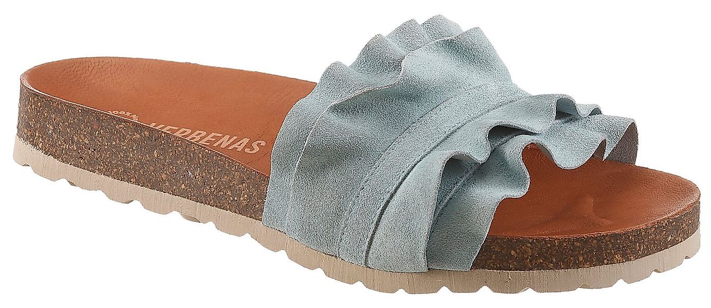 VERBENAS Rocio Roda Pantolette Sommerschuh, Flat mit geschwungenen Laschens günstig online kaufen