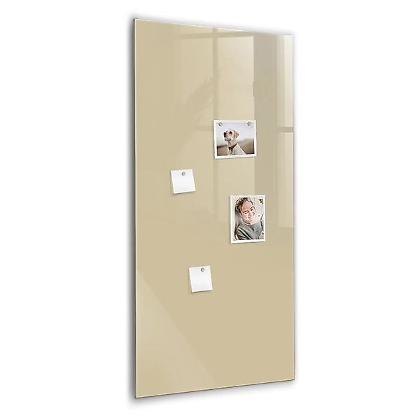 Tulup Schreib Magnettafel Beige 60x120 cm Magnettafel Wohnzimmer Glas Schwa günstig online kaufen