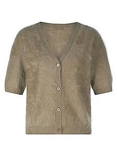 Strickjacke aus 100% Kaschmir Peter Hahn grün günstig online kaufen