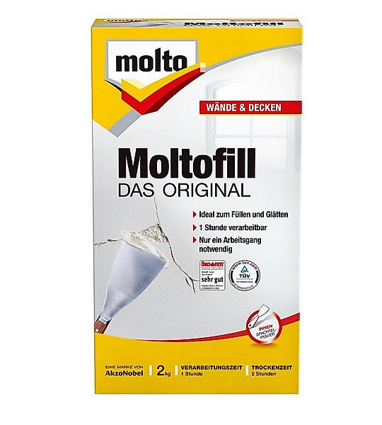 MOLTO Spachtelmasse MOLTO Moltofill Spachtelpulver Innen 5 Kg günstig online kaufen