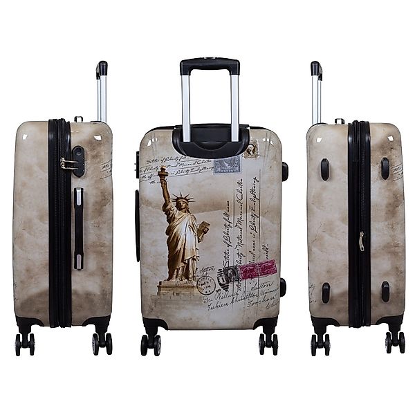 Trendyshop365 Hartschalen-Trolley New York - Freiheitsstatue, günstig online kaufen