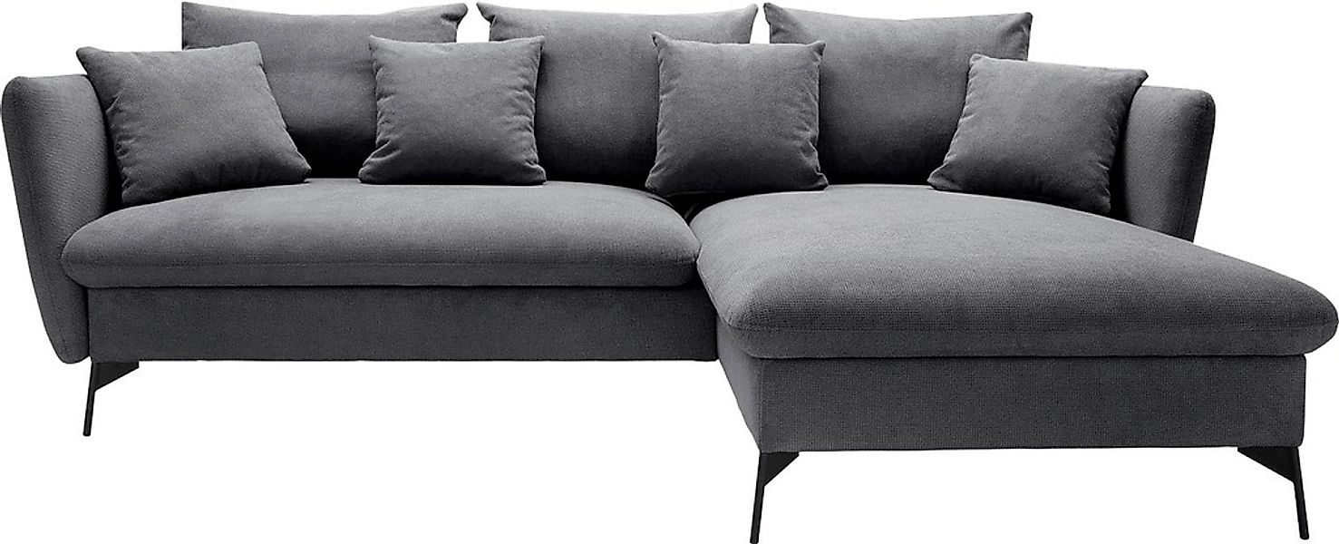 OTTO home Ecksofa "LIVORNO,258 cm, L-Form," Schlaffunktion u. Bettkasten (1 günstig online kaufen