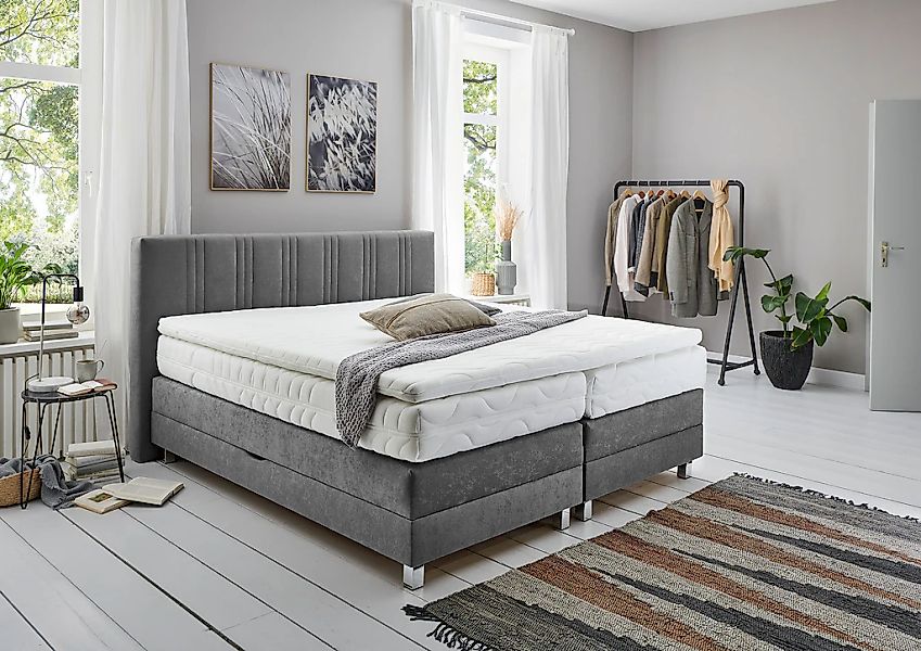 Westfalia Schlafkomfort Boxspringbett wahlweise mit Bettkasten und Topper günstig online kaufen