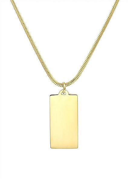 Hey Happiness Kette mit Anhänger Viereck Plättchen hängend, 18K Roségold ve günstig online kaufen