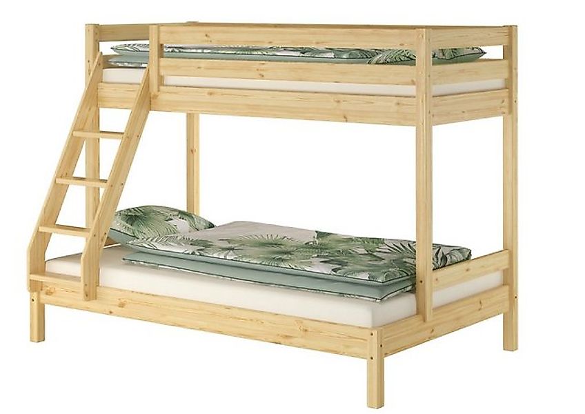 ERST-HOLZ Etagenbett Doppel Etagenbett 80 x 200 und 120 x 200 für Erwachsen günstig online kaufen