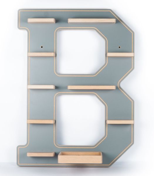 Boarti Wandregal Holz Regal Buchstabe B günstig online kaufen