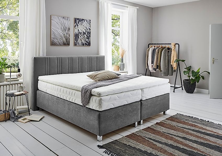 Westfalia Schlafkomfort Boxspringbett wahlweise mit Bettkasten und Topper günstig online kaufen