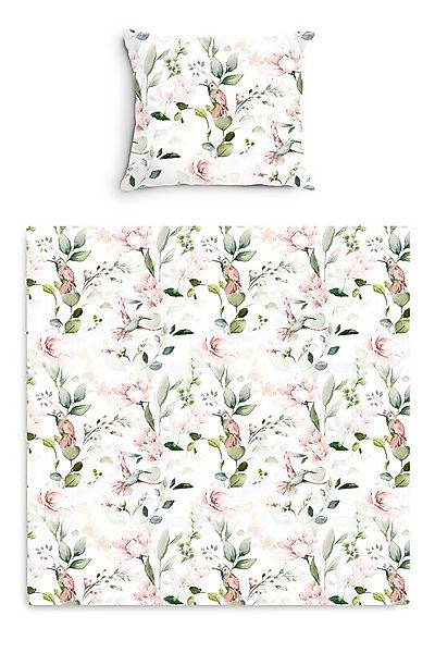 Amilian Babybettwäsche Kinderwagenset - 2tlg. Kinderbettwäsche - 80x80cm + günstig online kaufen