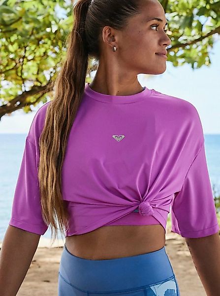 Roxy T-Shirt Roxy Active T-Shirt Pur Pursuit Tee Rosebud günstig online kaufen