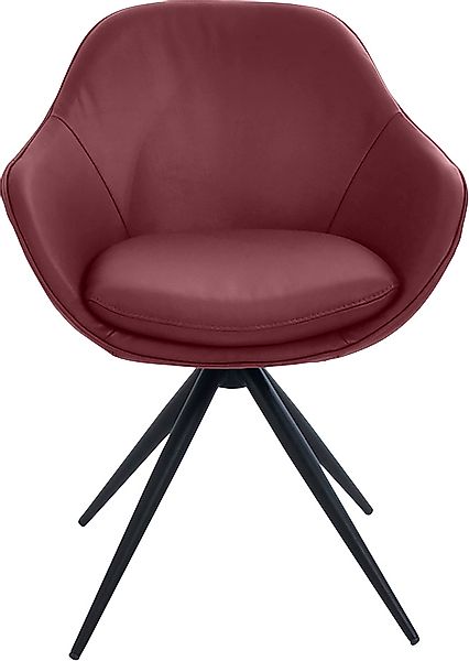 K+W Komfort & Wohnen Drehstuhl »ZOOM«, Leder Longlife BRONCO, 4-Fuß Drehstu günstig online kaufen
