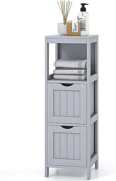 KOMFOTTEU Midischrank Badschrank mit Ablagen,30x30x89,5 cm günstig online kaufen