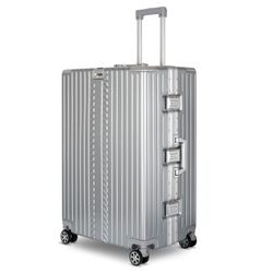 WINLIFE Trolley Hartschalen-Koffer Alu-Rahmen Silber Trolley günstig online kaufen