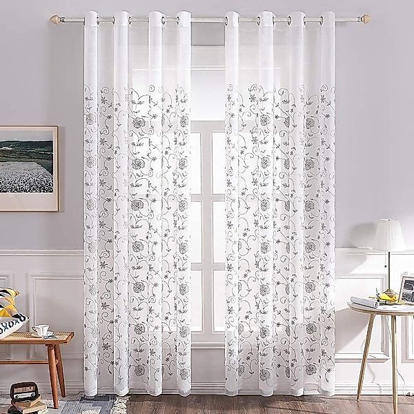 BYSURE Gardine, Ösen (2 St), transparent, günstig online kaufen