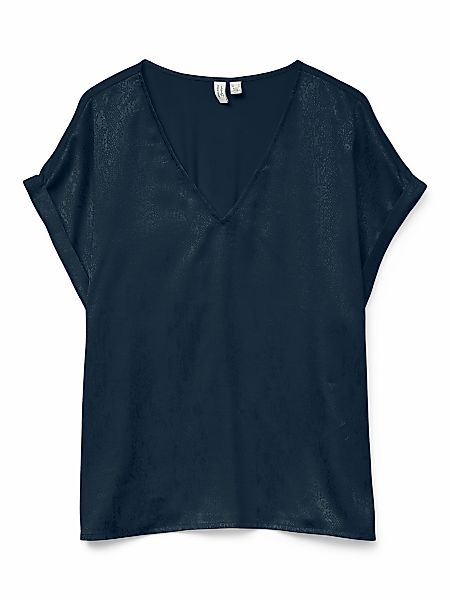 Vero Moda Blusentop "VMBALIA S/S V-NECK T-SHIRT WVN BTQ GA" günstig online kaufen