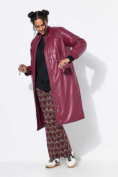 Studio Untold Ledermantel Mantel Lederoptik Taillen-Tunnelzug günstig online kaufen