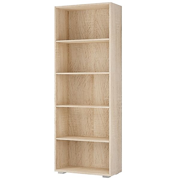 Casaria Bücherregal Vela, Weiß Holz 5 günstig online kaufen